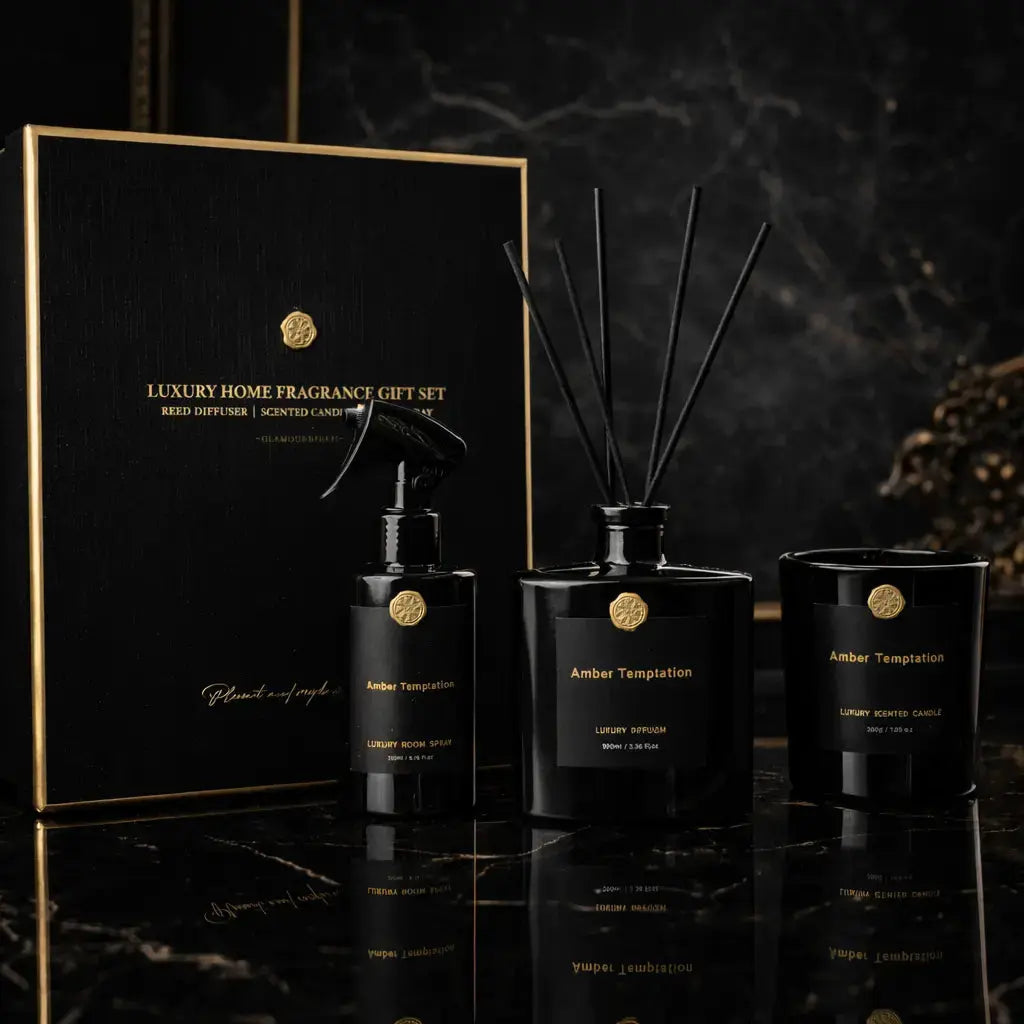 Comment choisir sa bougie parfumée – coffret Amber Temptation AURA Paris
