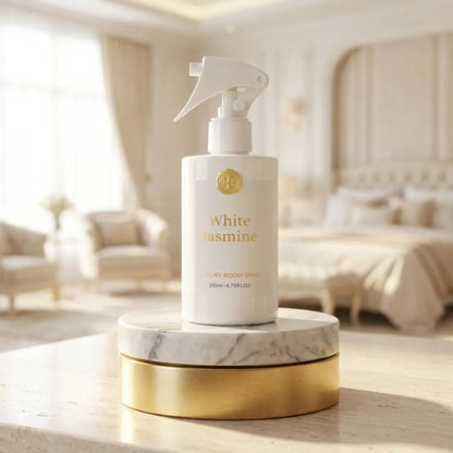 Coffret White Jasmine - bougie parfumée, ambiance marbre clair