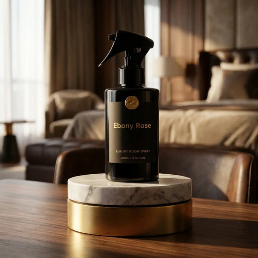 Coffret Ebony Rose - bougie parfumée, ambiance bois foncé